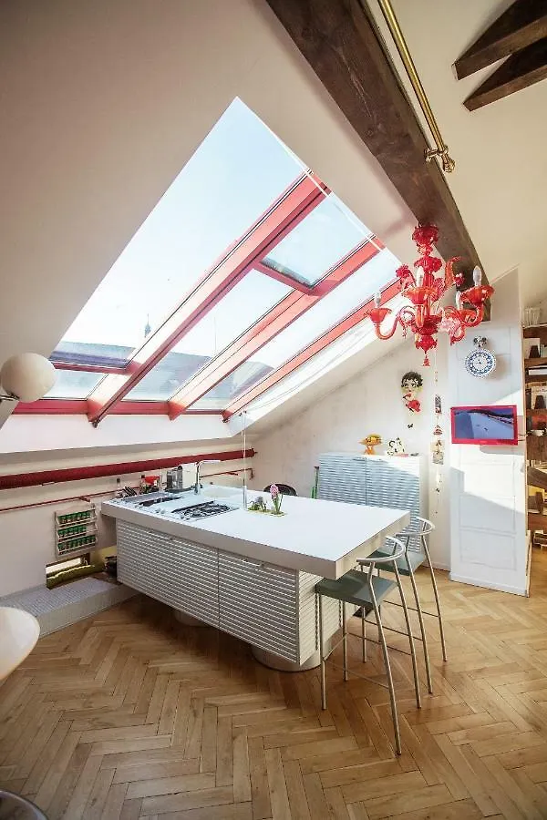 Unique Luxury Loft With Terrace In Old Town Apartment Prague